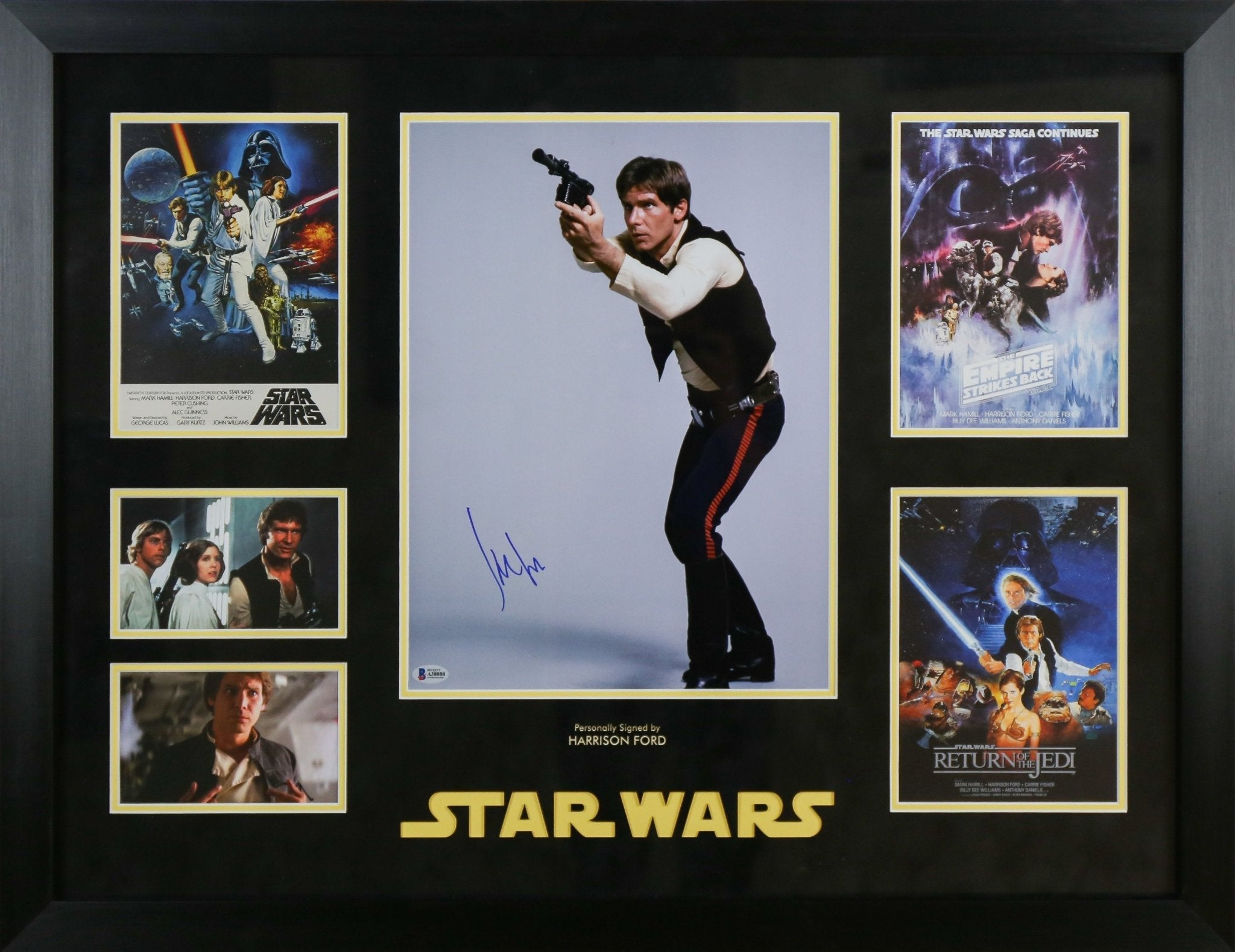 Harrison Ford, Star Wars Signed 12x16 Photograph Framed Display - Memorabilia Framers Shop